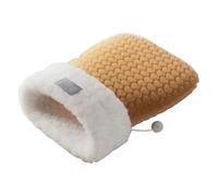 Cama para gatos | Almohadilla de calentamiento semiencerrada para mascotas, saco de felpa suave para gatos, cama para mascotas, para gatitos, otoño, Halloween, camping, juegos, interiores, hogar