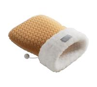 Cama para gatos | Almohadilla de calentamiento semiencerrada para mascotas, saco de felpa suave para mascotas, para otoño, Navidad, Halloween, camping, juegos, interiores, hogar, viajes, coche