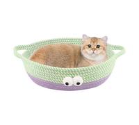 Cama para Gatos, Bonito Transpirable para rascar - Cama para Mascotas de Dibujos Animados para Gatitos - para Jugar a Dormir, Descansar en casa, apartamento, Sala de Estar, Verano