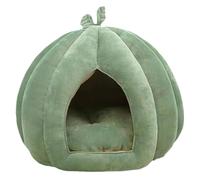 Cama para gatos calabaza - Casa para gatos de Halloween - Casa para gatos cerrados - Gruta gruesa para gatos, cama para mascotas de Halloween para el hogar, interior, gatitos, pedos