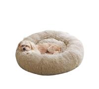 Cama para gatos cálida para dormir, suave y larga, la mejor cama para perros y perros, cama para gatos, alfombrilla para gatos (marrón, 50 x 50 cm)