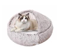 Cama para gatos | Cama calmante para perros | Casa para gatos con parte inferior antideslizante, cama pequeña para mascotas, cama para gatos, lavable a máquina para perros pequeños y gatos
