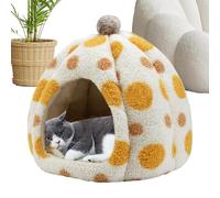 Cama para gatos, cama para gatos, cama con capucha, cama para mascotas cubierta, cavidad no deslizante, cama lavable para gatos, cama para gatos pequeña, cama para gatos mediana, cama para gatos