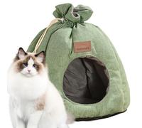 Cama para gatos, camas para gatos de interior - Pod refugio impermeable para gatos - Caseta de invierno portátil antideslizante, suministros para mascotas suaves lavables para casa, viajes, uso al