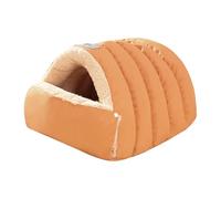 Cama para gatos | Casa cálida a prueba de viento - Cómodo saco para cuevas para mascotas, para perros, cachorros, gatitos, hogar, viajes, salón, dormitorio, refugio para suelo interior y exterior