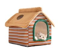 Cama para gatos, casa de invierno cálida con ventana de vista superior, cama para perros pequeños, casa para gatos, para cachorros, perros pequeños, decoración del hogar, dormitorio, sala de estar