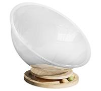 Cama para gatos, casa pequeña para gatos, juego de muebles transparentes, centro de actividad estable fácil de limpiar, cómoda cama espacial para gatitos, solución para dormir de 12,6 x 12,6 x 5,12