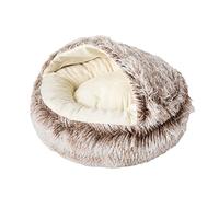 Cama para gatos Cave Cama para perros 2 en 1 Cama plegable para mascotas para gatos medianos Interior Almohada interior de terciopelo Cama de cojín antideslizante de felpa para gatos Gatito