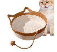 Cama para gatos como nido de escritorio - Cama para mascotas, nido de dormir para gatos, muebles elevados, tejido a mano y resistente a los arañazos, espacio de descanso para gatos, cómoda cama para