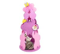 Cama para gatos con árbol de Navidad ensamblada - Casa para gatos de fieltro resistente a los arañazos | Cama para mascotas para gatos pequeños, duradera y elegante, con diseño de árbol de Navidad. Na