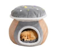 Cama Para Gatos Con Cubierta De Perros Con Diseño De Champiñón Semi Cerrado | Casas Para Gatos De Interior Para En Dormitorio Balcón Apartamento Hogar Cachorro Animal
