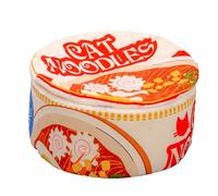 Cama para gatos con forma de fideos ramen, casa para mascotas en forma de cuenco, caseta cubierta suave, acogedor nido de cojín, refugio de diseño creativo, ideal para gatos pequeños, medianos y