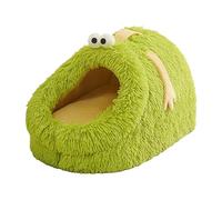 Cama para gatos cubiertos, cama para gatos cerrada - Camas para gatitos Cesta caliente para mascotas | Cama suave extraíble y lavable, cueva de casa de sueño para gatos, otoño e invierno, para gatos