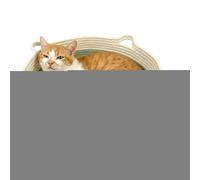 Cama Para Gatos | Cuerda De Algodón Para Mascotas Con Tapete | Camas Lindas Para Gatos Para Dormir De Cachorros | Para Gatitos Cachorros Perros Pequeños Todas Las Estaciones Interior Dormitorio Salón