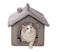 Cama para Gatos, Cueva Tienda de colchón Grueso cálido Suministros - Cojín para Mascotas | para un Efecto calmante sobre el Animal Durante los Viajes al Aire Libre en Invierno