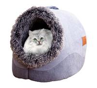 Cama para gatos, cuevas para gatos de apartamento - Warm Kennel cama semicerrada para perros | Cómoda casa para perros para esconder gatos para un sueño y privacidad