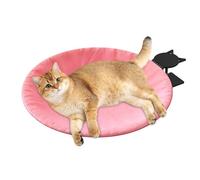 Cama para gatos de 40 x 40 cm, cama de escritorio | Capullo colgante para gatos de hasta 27 kg, extraíble lavable, tumbona elevada para mesa y sofá, hamaca que ahorra espacio, gris, y