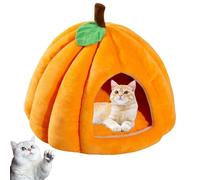 Cama para gatos de calabaza, 2025 Cute Pumpkin Shape Cat Cave, Pumpkin Cat House with Removable Cushion, Indoor Tent for Cats & Small Dogs, Soft Warm Pet Bed (naranja, L)