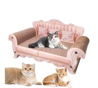 Cama para gatos de cartón | Cojín rascador para salón de 60x24 cm | Rascador de cartón resistente rosa, sin suciedad, rascador de cartón para gatos, rascador de cartón para gatos, rascador de cartón p