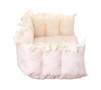 Cama para gatos de felpa con relleno de algodón PP, lugar de descanso, cojín para cama para dormir, accesorios para refugio para perros pequeños y gatitos de invierno, esteras lavables para gatos