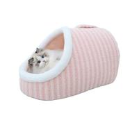 Cama para gatos de interior, cama cueva mediana y grande, pantuflas lavables para mascotas de interior, gato en forma de pantufla, sofá suave y calmante para mascotas, casa cálida para gatitos con