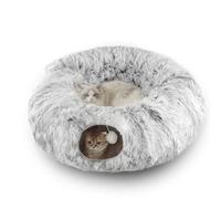 Cama para Gatos de Interior | de Invierno 2 en 1 de Felpa para Gatitos | Cálido para Gatitos - Para Amantes de los Animales Clima Frío Interior Hogar Recuperación Noche Rescate Refugio Clínica