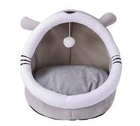 Cama para gatos de interior para perros pequeños, cama cálida de 14 pulgadas, tienda de campaña para cachorros, cama para gatitos, lavable, cojín extraíble, camas autocalentables, tienda de campaña