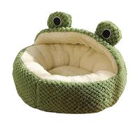 Cama para gatos de interior semicerrada Ne S T Cute Plu Sh Frog Shape Dog Ca Ve lavable Plu Sh Cat Hide Aw Ay Cat Hut para conejos, camas y muebles para gatos Gi Ft S 3333