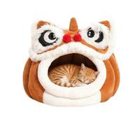 Cama para gatos en forma de cueva, acogedora y cálida casa para gatos con túnel, nido de gato para uso en interiores, para exteriores, invierno, dormir al aire libre, hogar, viajes, dormitorio y
