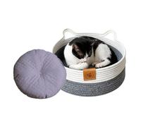 Cama para Gatos, Lavable con Alfombrilla, para Interiores, para Gatitos, Cachorros, Conejos, Animales, Todas Las Estaciones, Dormitorio, Sala de Estar, Dormitorio, Almacenamiento de Aperitivos
