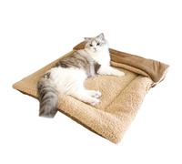 Cama para gatos - Nido plegable y cálido, cojín de dormir de doble cara para mascotas, cama suave para gatitos, cachorros, perros pequeños, interiores, invierno, hogar, dormitorio, viajes, camping