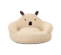 Cama para gatos para gatos interiores - Cama para gatos interiores | Camas redondas de gatitos, casa de calefacción acogedora no deslizada, camas redondas de Kitten Cuddler para la Navidad exterior