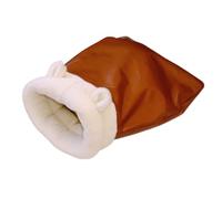 Cama para gatos, peluche y piel sintética cueva acogedora para animales - Caseta con forma de cueva para gatos | Para gatos, cachorros, mascotas, de exterior, viajes, invierno y relajante