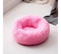 Cama para gatos redonda cómoda y calmante para gatos, cama calmante para perro, casa anti ansiedad para gato de forro polar malvavisco cama de gato Cushion-pink 1,OD 50 cm, Federación Rusa