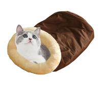 Cama para gatos, saco de dormir cálido semicerrado para mascotas, casa de cama para gatos, escondite para gatos, cama de túnel para gatos, sacos de dormir para invierno, fogata, al aire libre