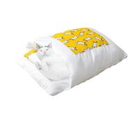 Cama para gatos - Saco de dormir para mascotas con cremallera, cama caliente semicerrada para gatos | Acogedora y cómoda lavable cama grande para gatos Flufy, accesorio para dormir para gatos