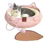 Cama para gatos, suave, lavable, antideslizante, decoración de habitación, cómoda cama para gatos, para dormir, jugar, enriquecer, interacción, calma todas las estaciones, hogar, sala de estar, balcón