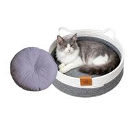 Cama Para Gatos,Suministros Para Mascotas Tejidos Con Alfombrilla - Camas Lindas Para Gatos Para Dormir De Cachorros,para Gatito Conejo Perro Pequeño Mascota Interior Dormitorio Sala De Estar Residenc
