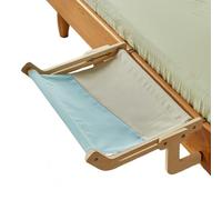 Cama para gatos suspendida de madera maciza ajustable y simple para colgar junto a la ventana de la cama, adecuada para que las mascotas tomen el sol (gris)