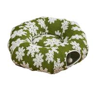 Cama para gatos tipo túnel de Navidad, nido de dona de gatito, tapete de túnel de felpa para gatito, para sala de estar, balcón, enriquecimiento del hogar, dormitorio, ejercicio, dormir en invierno