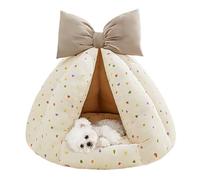 Cama para gatos, túnel privado suave parcialmente cerrado, cama de bebé para gatos cálidos, para exteriores, invierno, exterior, hogar, viajes, dormitorio y balcón