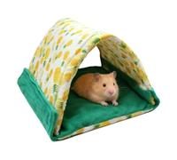 Cama para hámster - 2 en 1 triangular, vivienda para animales pequeños | Para mascotas pequeñas como conejos y dragones barbudos adecuados como recinto y lugar para para el hogar salón en la
