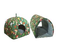 Cama para hámster, combinación de divertida, terciopelo + material de tela, cama de hábitat de conejillo de indias, jaula de tubo de casa escondida, experiencia suave al , para conejos