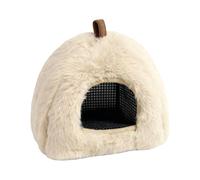 Cama Para Hámster De Peluche - Peluche 15x15x15 Cm | Animales pequeños de invierno antideslizantes con acolchado extraíble, descanso, juego, sueño, casa para hámster con cueva de felpa | Habitación Cl