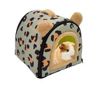 Cama para hámster - De tejido polar ártico, cálido y suave refugio que ofrece confort, privacidad y relajación para animales de pequeño tamaño | Ideal para esquinas de parque interiores, vallas para