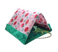 Cama para hámster, tienda triangular 2 en 1, casa de erizo para mascotas pequeñas, conejo, dragones barbudos, esquina para el hogar, sala de estar, 1 paquete, gris, cueva anidable, lavable a máquina
