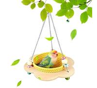 Cama para Jaula de Pájaros Hamaca con Cuerda de Algodón de Cría Pájaros | Casa Pájaros Cuerda Algodón Hecha a Mano Para Pequeños Loros y Canarios, Sala De Estar, Hogar, Interior, Exterior, Aviario