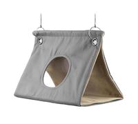 Cama para loros al aire libre, casa cálida, jaula para pájaros pequeña, transpirabilidad mejorada, escondite para loros, cueva cómoda mientras descansa para dormir de loros, azul, 7.09 x 5.51 x