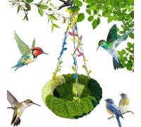 Cama para Loros, Cama de Comiendo sotter, Cama reproductora: de Invierno Esponjoso para pájaros, Hamaca Hecha de Material para cacatadas, tortolitos, cacatúas, guacamayas, Calor para la ja