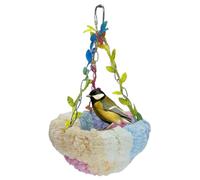 Cama para Loros, Cama de Comiendo sotter, Cama reproductora: de Invierno Esponjoso para pájaros, Hamaca Hecha de Material para cacatadas, tortolitos, cacatúas, guacamayas, Calor para la ja
